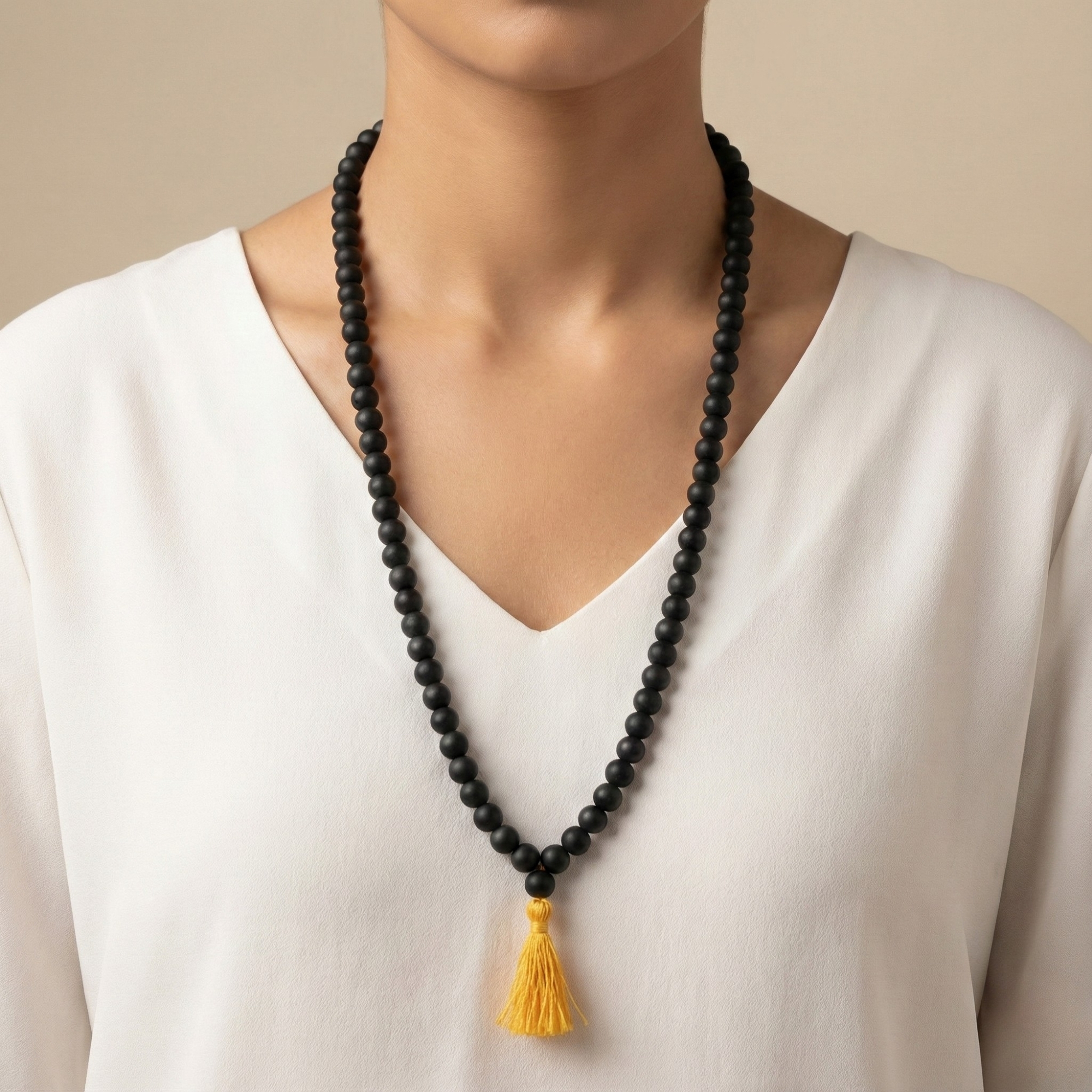 Handcrafted Karungali Mala-Ebony Wood 